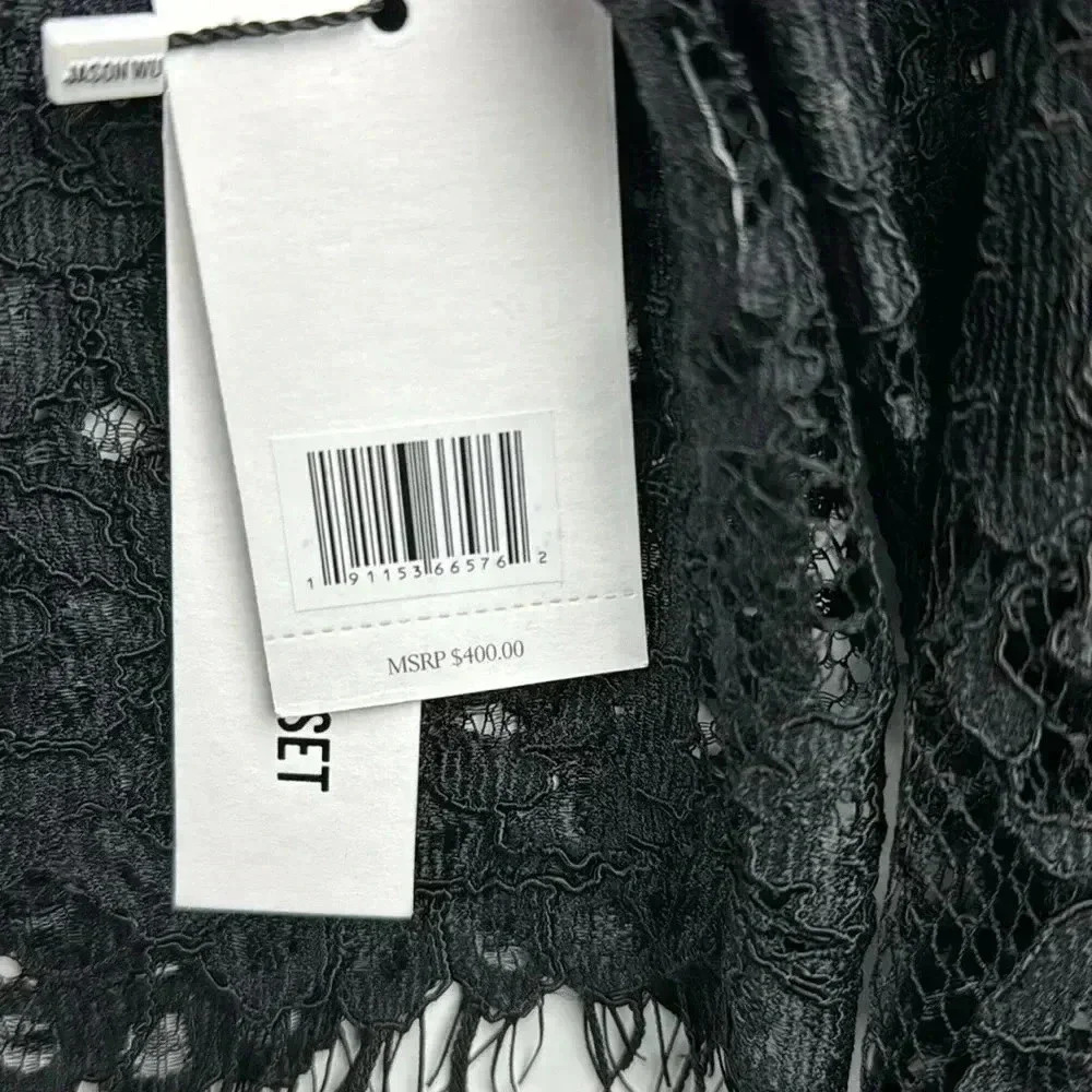 Jason Wu BLACK LACE 2 PIECE NWT LONG SLEEVE DINNER COCKTAIL WEDDING HOLIDAY - Picture 4 of 9